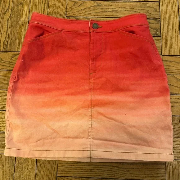 Esteban Cortazar Collective Ombre Skirt Size 8